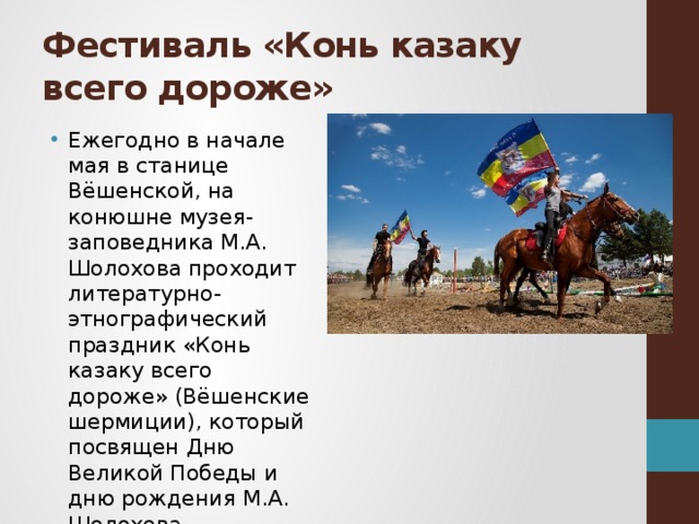 Фестиваль «Конь казаку всего дороже»