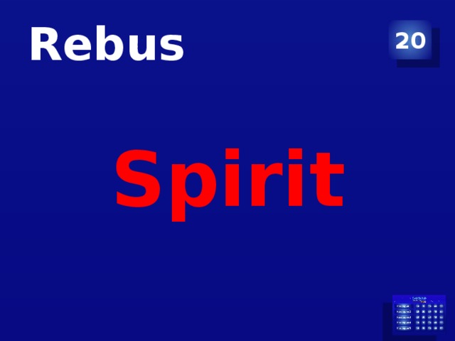 Rebus 20 Spirit
