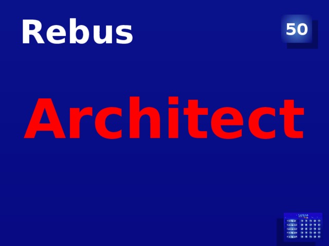 Rebus 50 Architect