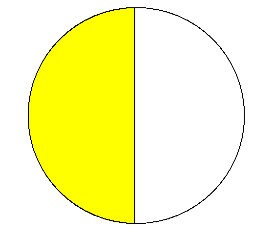 Круг разделенный на 2 части