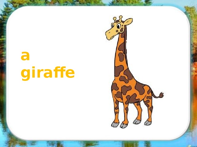 а giraffe