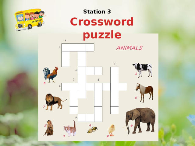 Station 3 Crossword puzzle