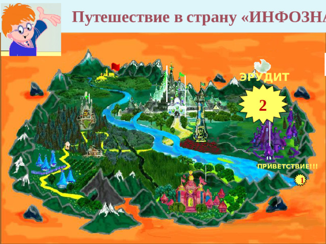 Путешествие в страну «ИНФОЗНАЙКА» ! ЭРУДИТ 2 ПРИВЕТСТВИЕ!!! 1